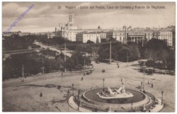 Madrid, Salon del Prado, Casa de Correos y Fuente de Neptuno