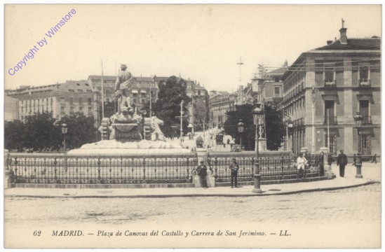 Madrid, Plaza de Canovas del Castillo y Carrera de San Jeronimo