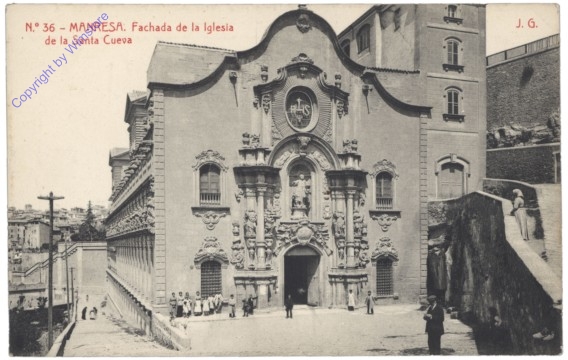 ak144658 Manresa, Fachada de la Iglesia de la Santa Cueva