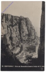 Montserrat, Vista del Monasterio desde el atajo de S. Juan