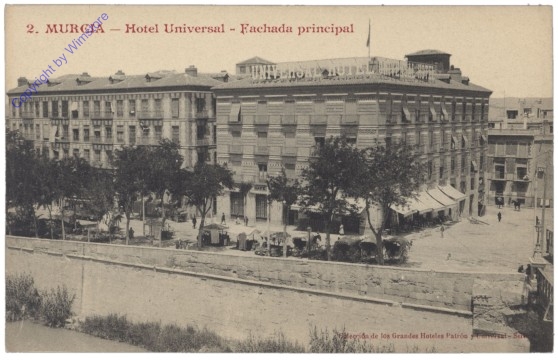 ak144695 Murcia, Hotel Universal, Fachada principal