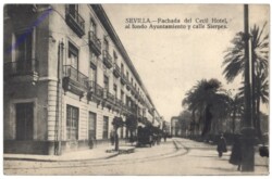 ak144784 Sevilla, Fachada del Cecil Hotel