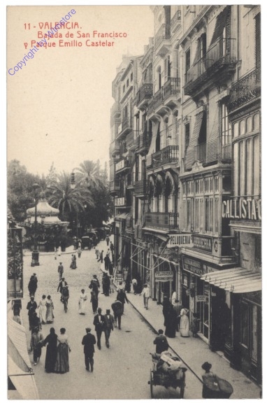 Valencia, Bajada de San Francisco y Parque Emilio Castelar