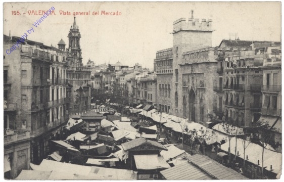 ak144819 Valencia, Vista general del Mercado