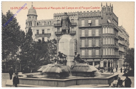 Valencia, Monumento al Marques del Campo en el Parque Castelar