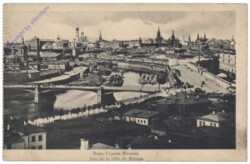 Moskau, Vue de la villa de Moscou