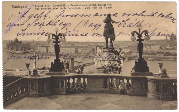 Budapest, Aussicht vomkönigl. Burggarten