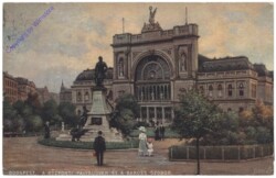 Budapest, Der Zentralbahnhof und Denkmal des Ministers Baross