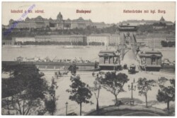 Budapest, Kettenbrücke mit kgl. Burg