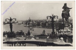 ak145522 Budapest, Aussicht mit Prinz Eugen Denkmal