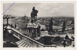 ak145533 Budapest, Aussicht mit Prinz Eugen Denkmal