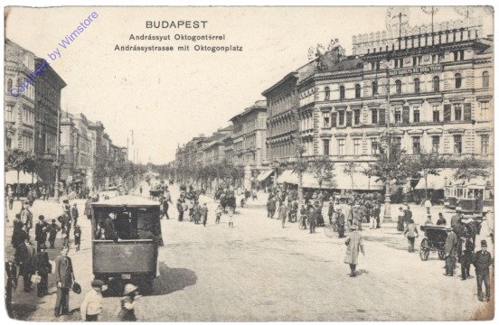 Budapest, Andrássy-Strasse, Oktogon