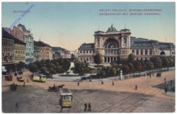 Budapest, Ostbahnhof mit Baross-Denkmal