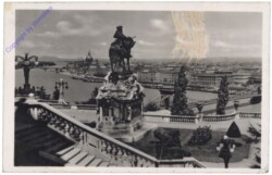 ak145610 Budapest, Ansicht mit Prinz Eugen Dankmal
