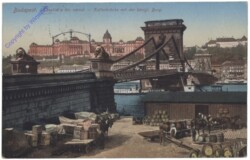 Budapest, Kettenbrücke mit der königl. Burg