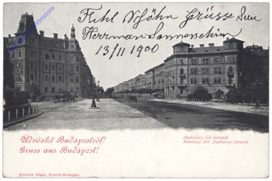 Budapest, Rondeau der Andrassy-Strasse