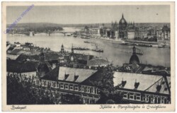 Budapest, Blick auf die Margaretheninsel und Parlament