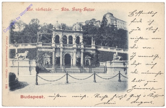 Budapest, Kön. Burg-Bazar