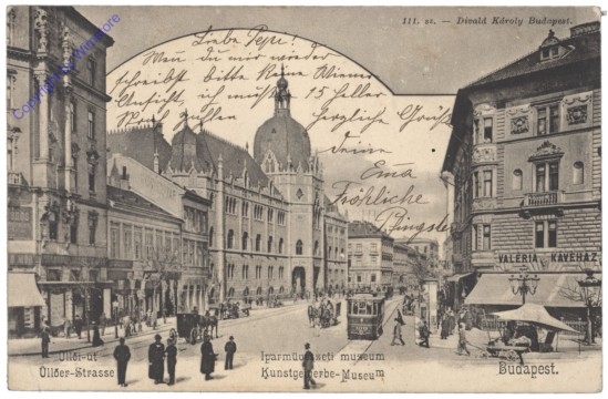 Budapest, Üllöer-Strasse, Kunstgewerbe-Museum