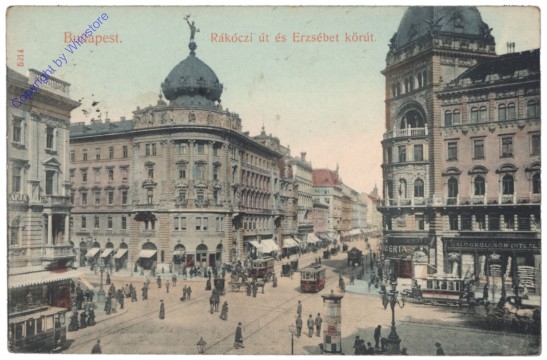 Budapest, Rákóczi út és Erzsébet körút