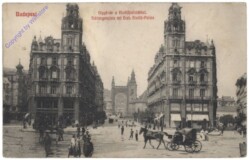 Budapest, Schlangenplatz mit Erzh. Klotild-Palais