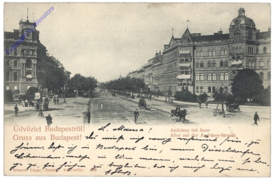 Budapest, Allee auf der Andrássy-Strasse