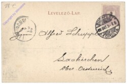 Budapest, National-Theater und Kossuth Lajos-Gasse