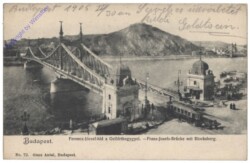Budapest, Franz Josefs-Brücke mit Blocksberg
