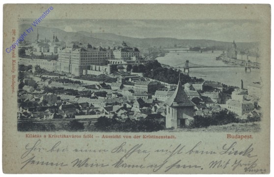 Budapest, Aussicht von der Kristinenstadt