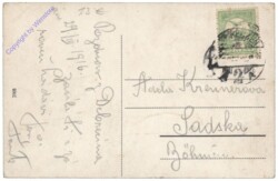 ak145801a Debrecen, Ferenc József-út városi bérpalotával
