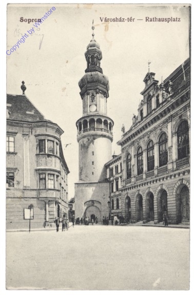 ak145965 Sopron (Szany), Rathausplatz