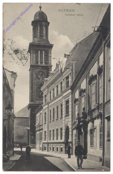 ak146038 Sopron (Szany), Templom utcza