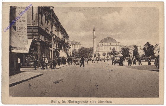 Sofia, im Hintergrunde eine Moschee