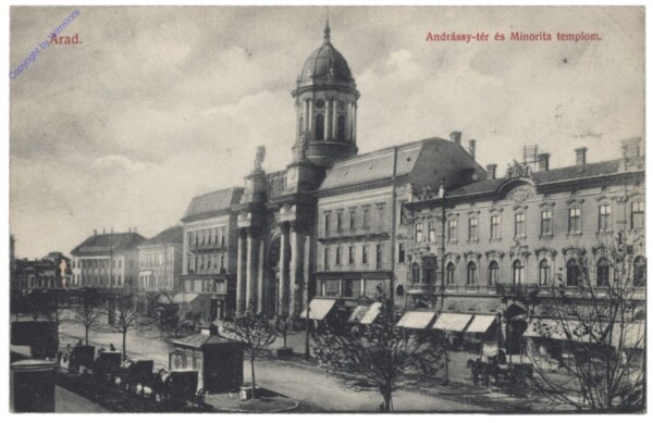 Arad, Andrassy-ter es Minorita templom