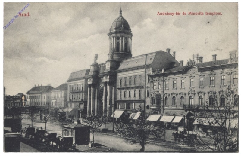 Arad, Andrassy-ter es Minorita templom