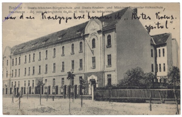 Bistrita (Bistritz), Staats-Mädchen-Bürgerschule und Staats-Knaben- und Mädchen-Elementar-Volksschule