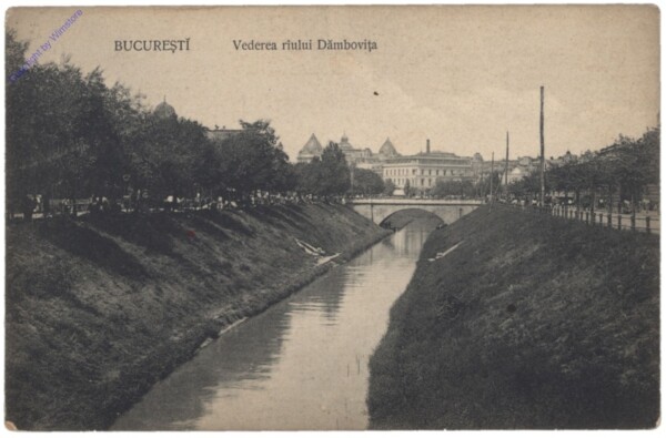 ak146313 Bukarest, Vederea riului Dambovita