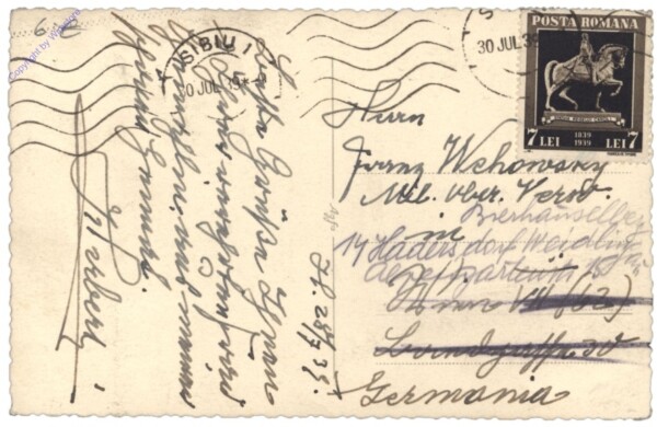 ak146559a Sibiu (Hermannstadt), Strada Harteneck