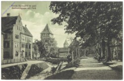 Sibiu (Hermannstadt), Harteneckgasse mit Park