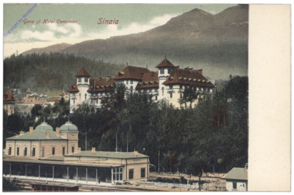 ak146604 Sinaia, Gara si Hotel Caraiman