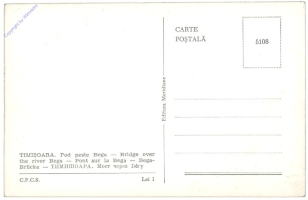 Timisoara (Temeschburg), Bega-Brücke