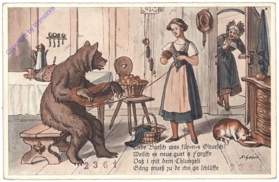 ak146819 Katze in der Stube