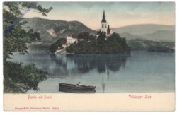 ak146848 Bled (Veldes), Veldeser See, Partie mit Insel