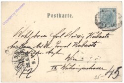 Celje (Cilli), Bismarckplatz - Sparkasse u. Bahnhof