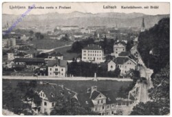 Ljubljana (Laibach), Karlstädterstr. mit Brühl