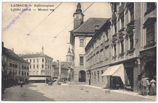 Ljubljana (Laibach), Rathausplatz