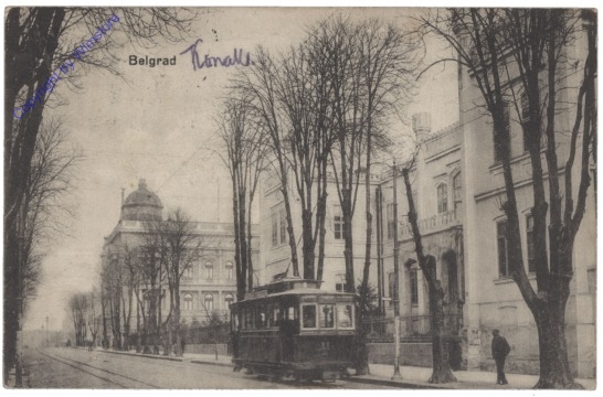 ak147110 Belgrad, Straßenbahn