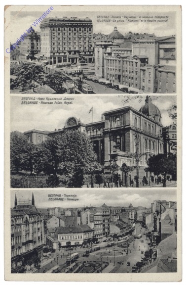 ak147137 Belgrad, Multiansicht