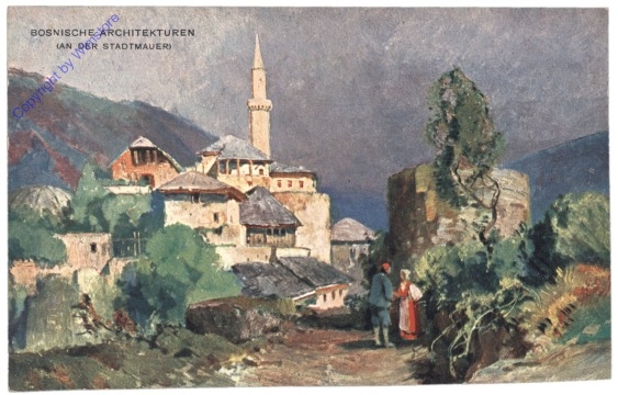 Allgemein, Bosnische Architekturen an der Stadtmauer