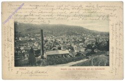 Tuzla, Ansicht von der Südostseite mit der Salzschacht